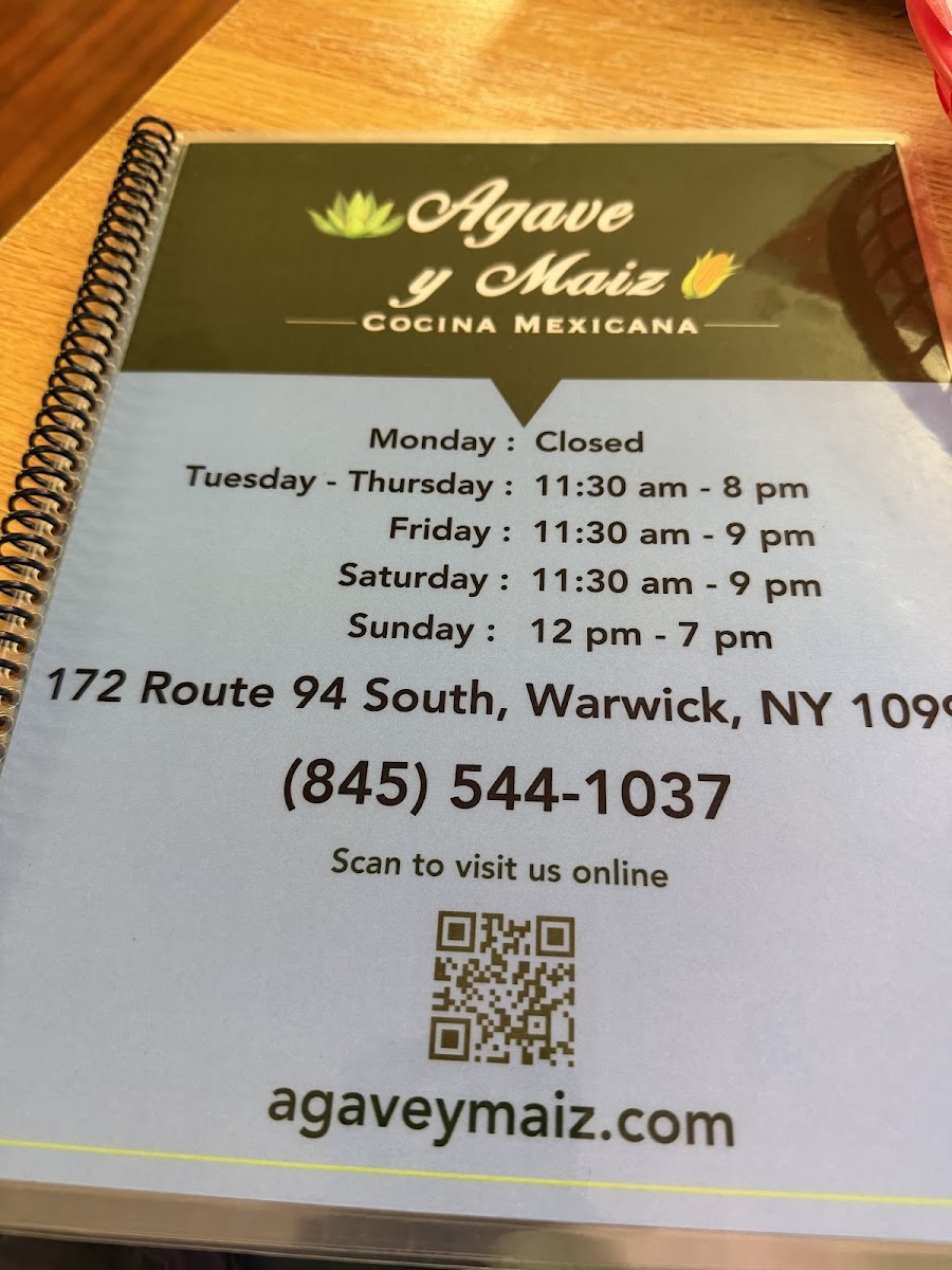 Agave y Maiz Photo Menu 2