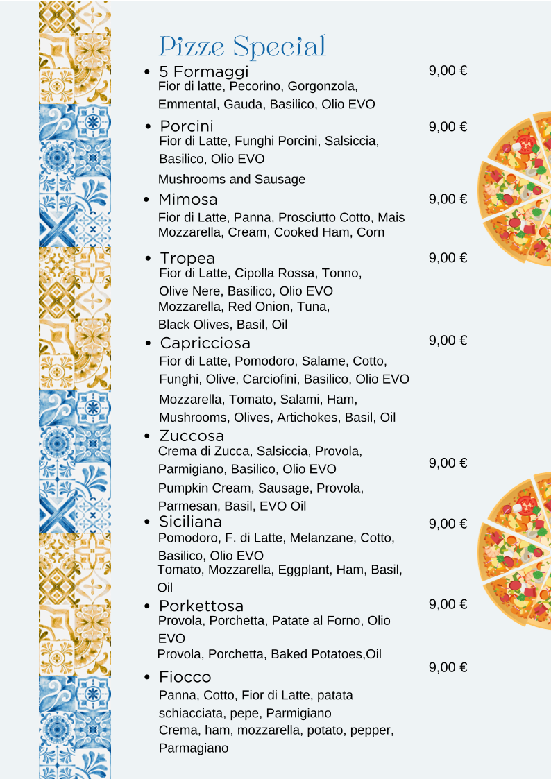 Pizzeria Luna Caprese Photo Menu 1