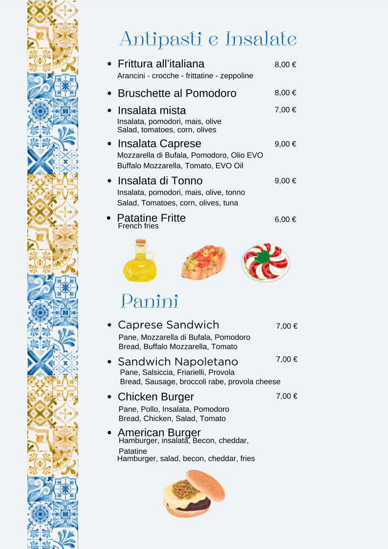 Pizzeria Luna Caprese Photo Menu 3