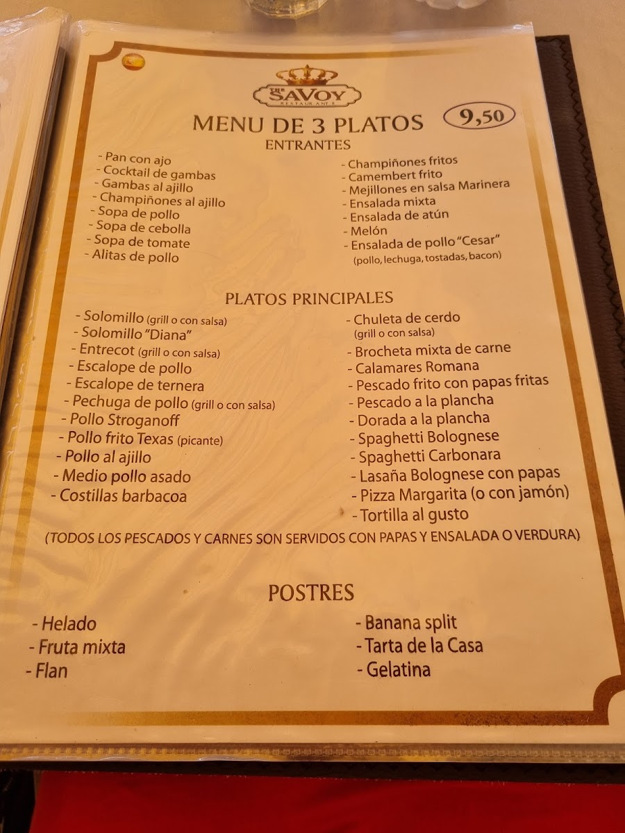 The Savoy Photo Menu 10