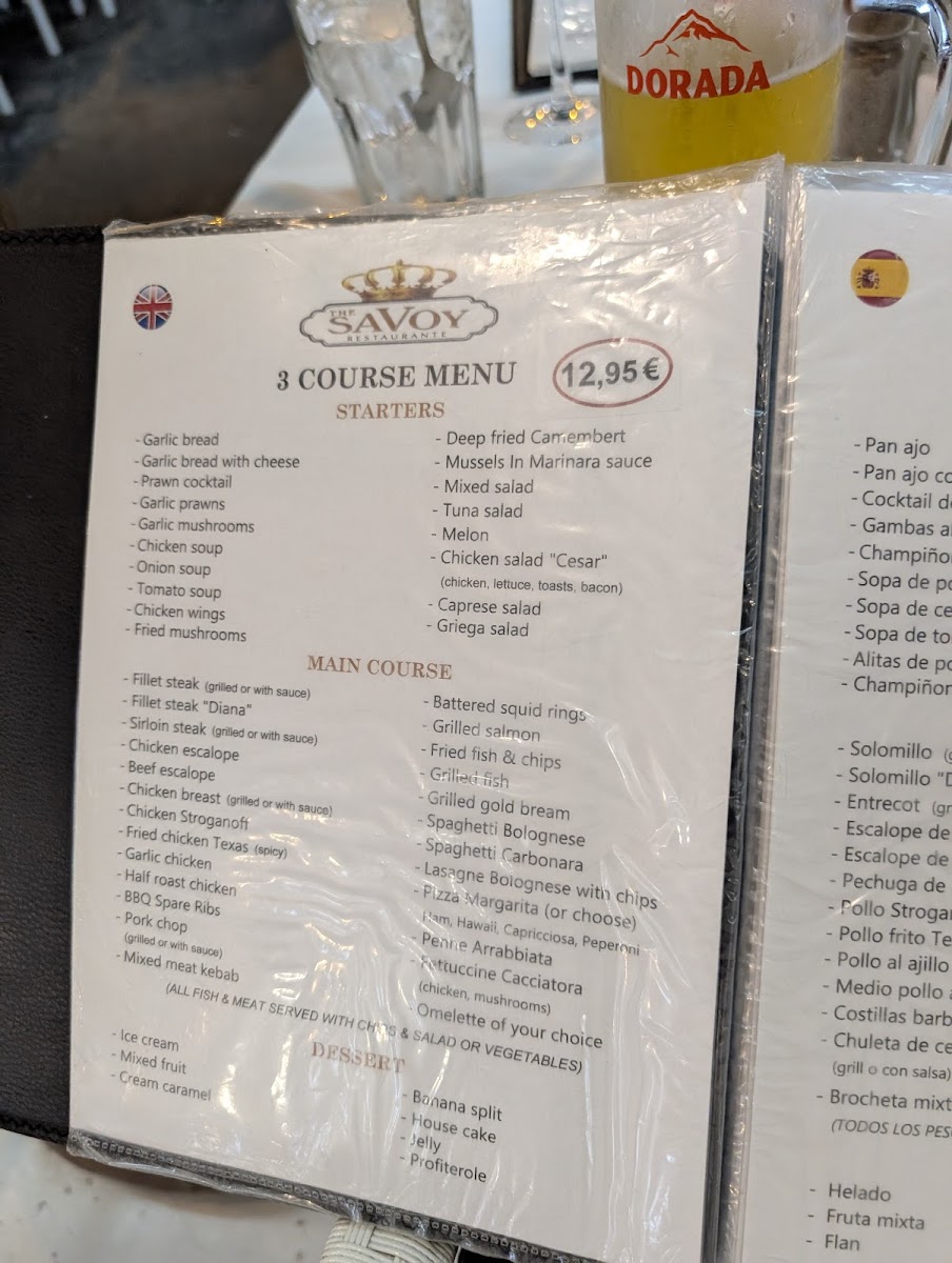 The Savoy Photo Menu 5