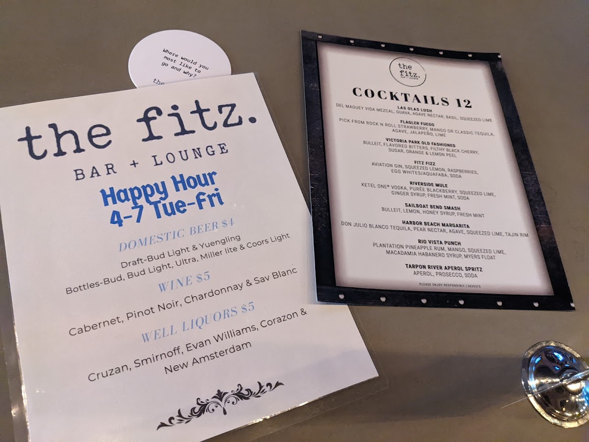 The Fitz Bar & Lounge Photo Menu 3