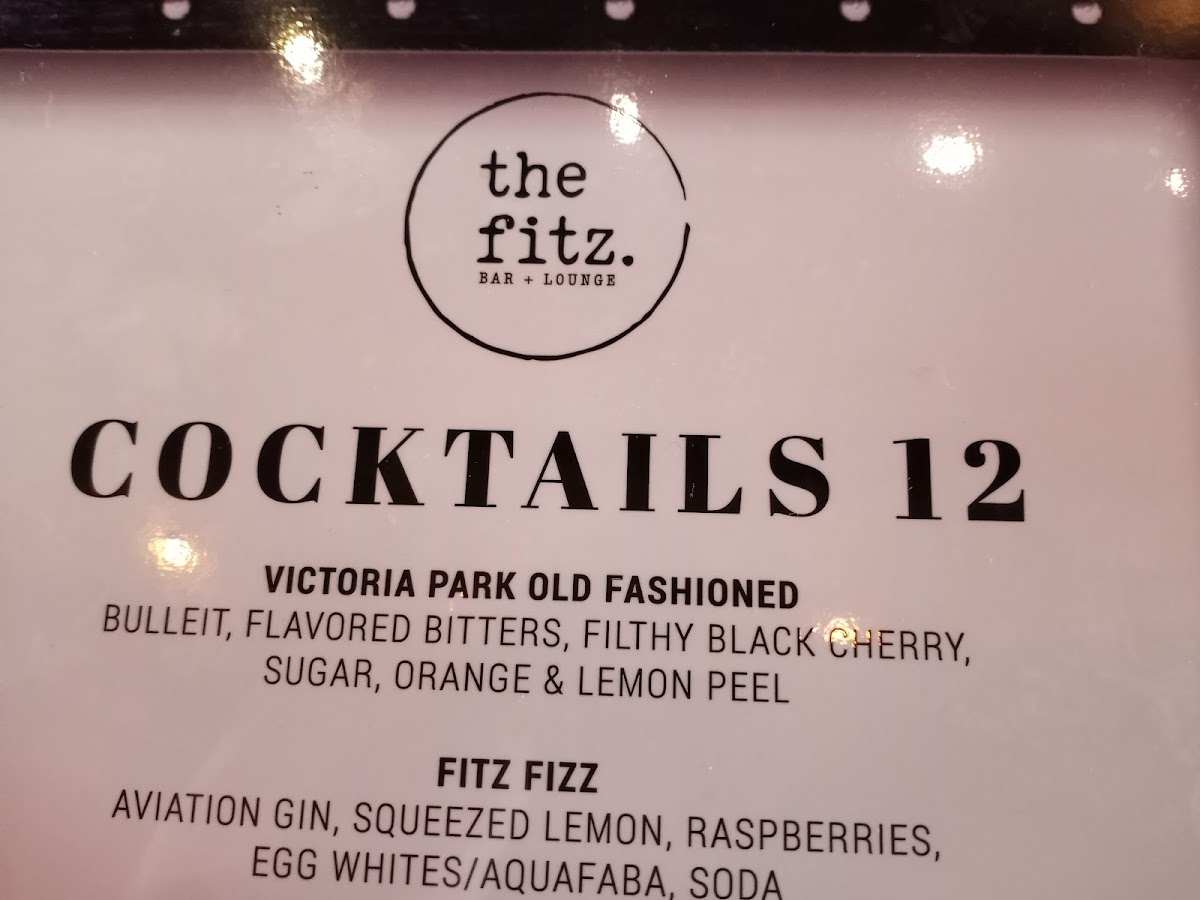 The Fitz Bar & Lounge Photo Menu 5