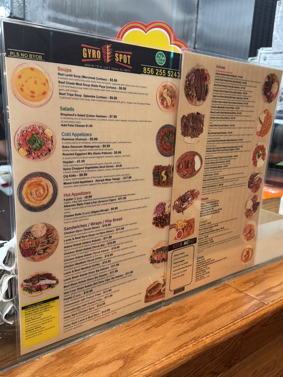 Gyro Spot Photo Menu 1