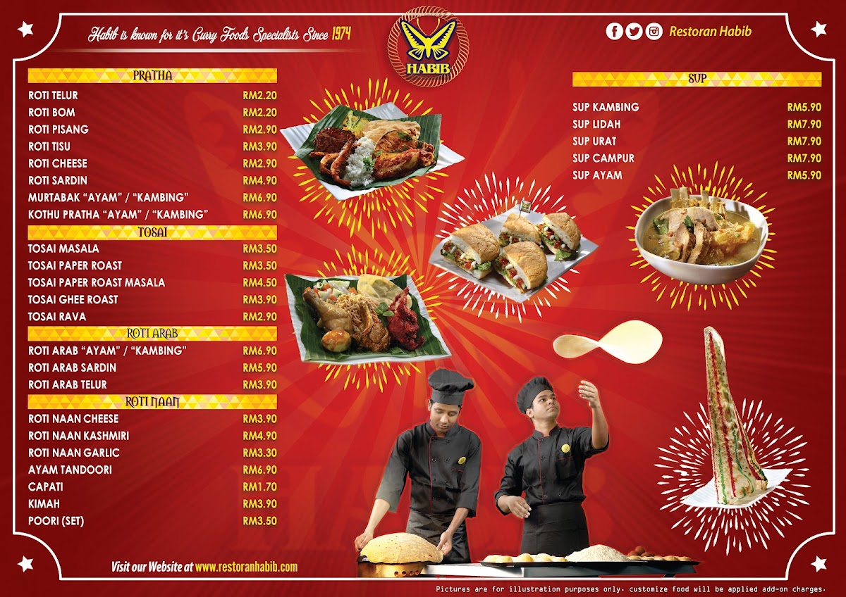 Restoran Habib (Permas) Photo Menu 3