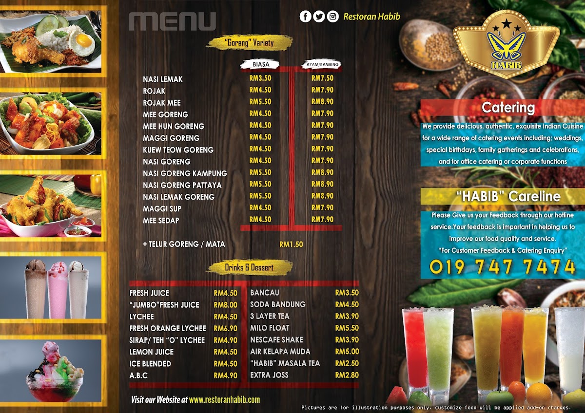 Restoran Habib (Permas) Photo Menu 4