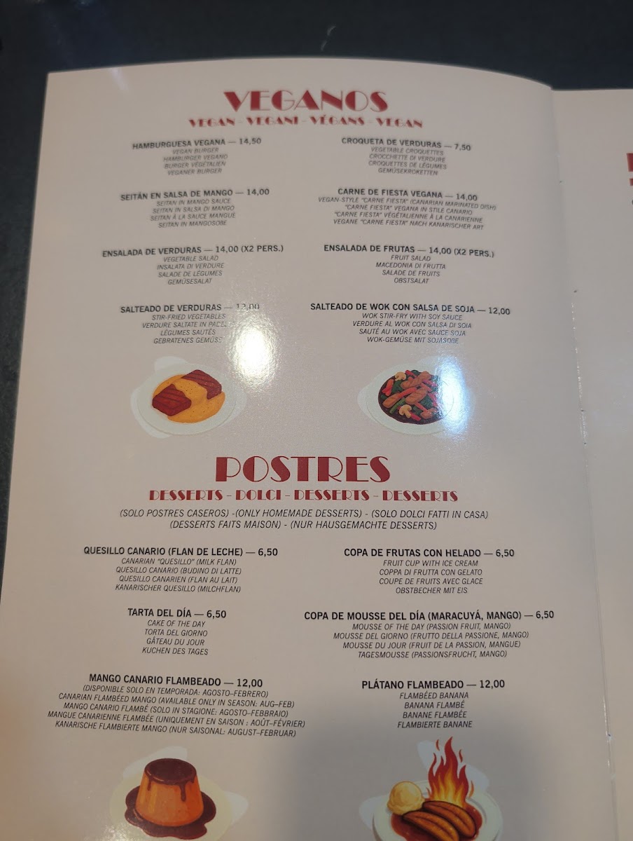 Tierra Canaria - Local Food Experience. Photo Menu 3