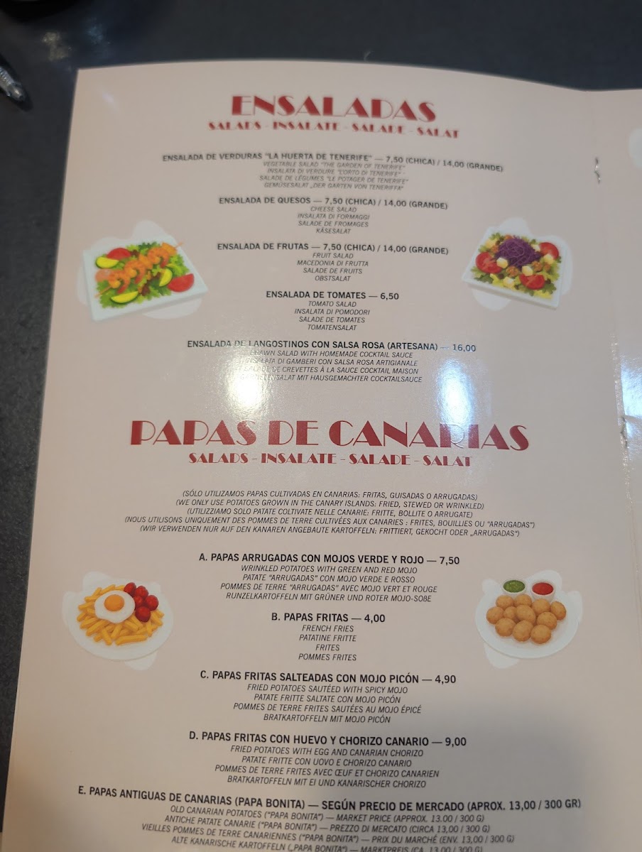 Tierra Canaria - Local Food Experience. Photo Menu 6