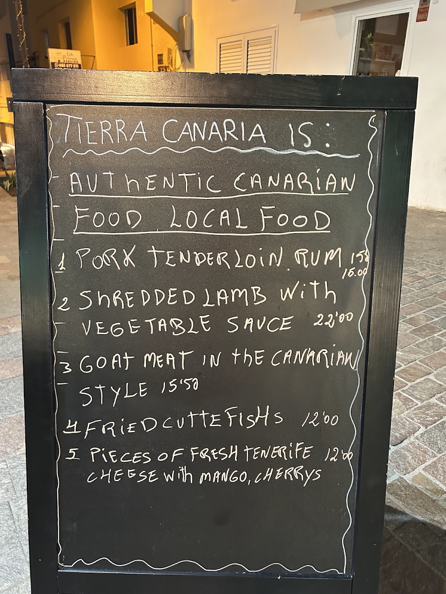 Tierra Canaria - Local Food Experience. Photo Menu 7