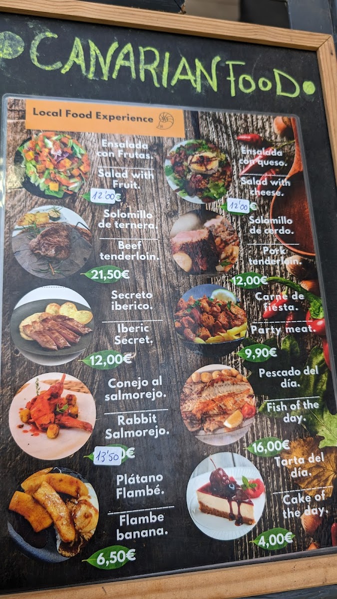 Tierra Canaria - Local Food Experience. Photo Menu 8