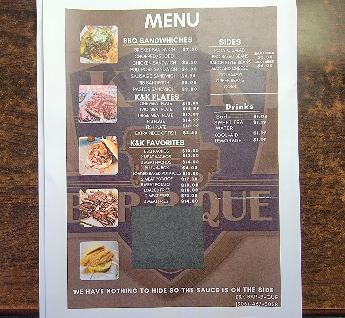 K & K Bar-b-que Photo Menu 8