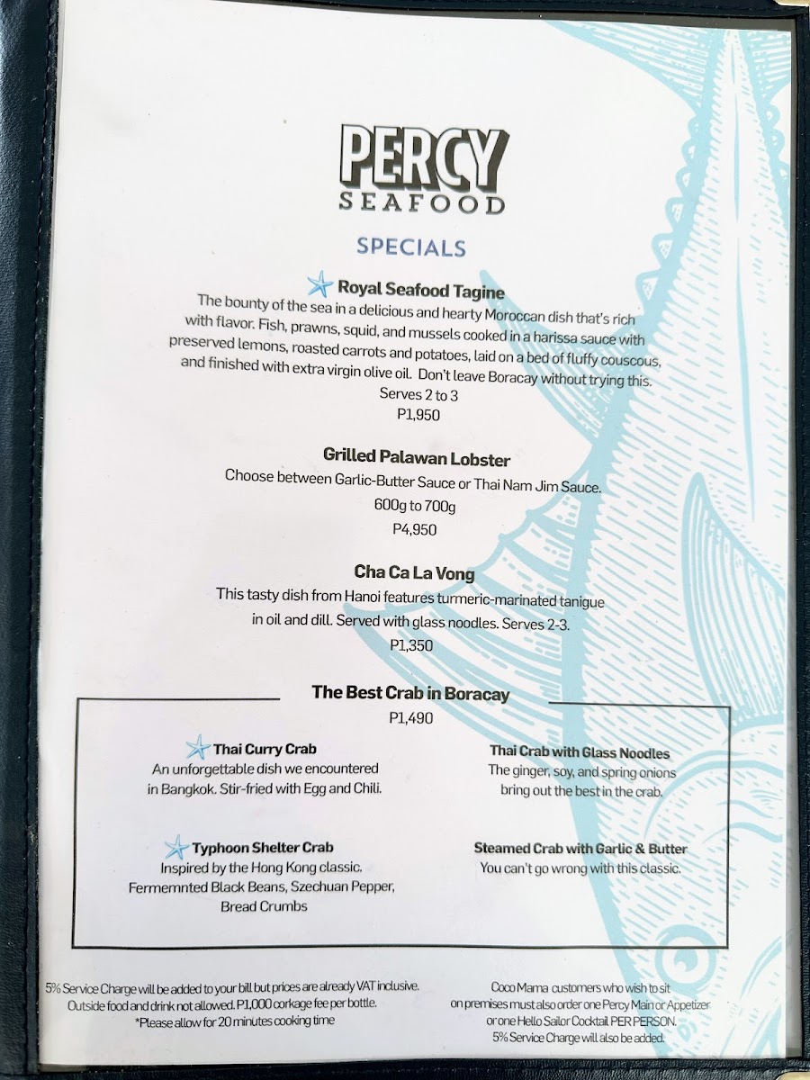 Percy Seafood Photo Menu 6