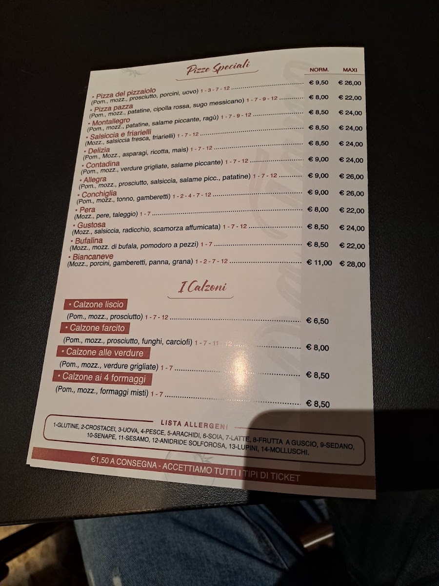 Pizzeria Da Tano Photo Menu 3