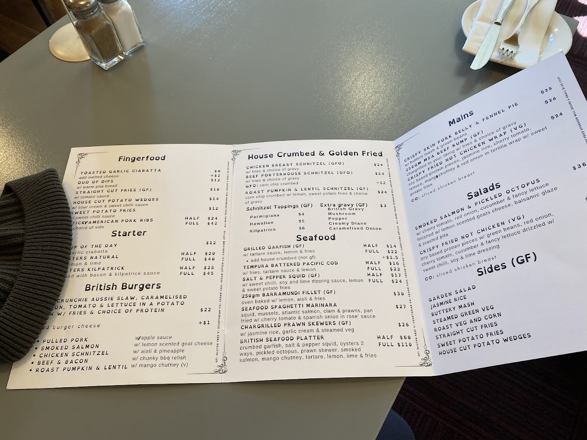 The British Hotel Port Adelaide Photo Menu 9