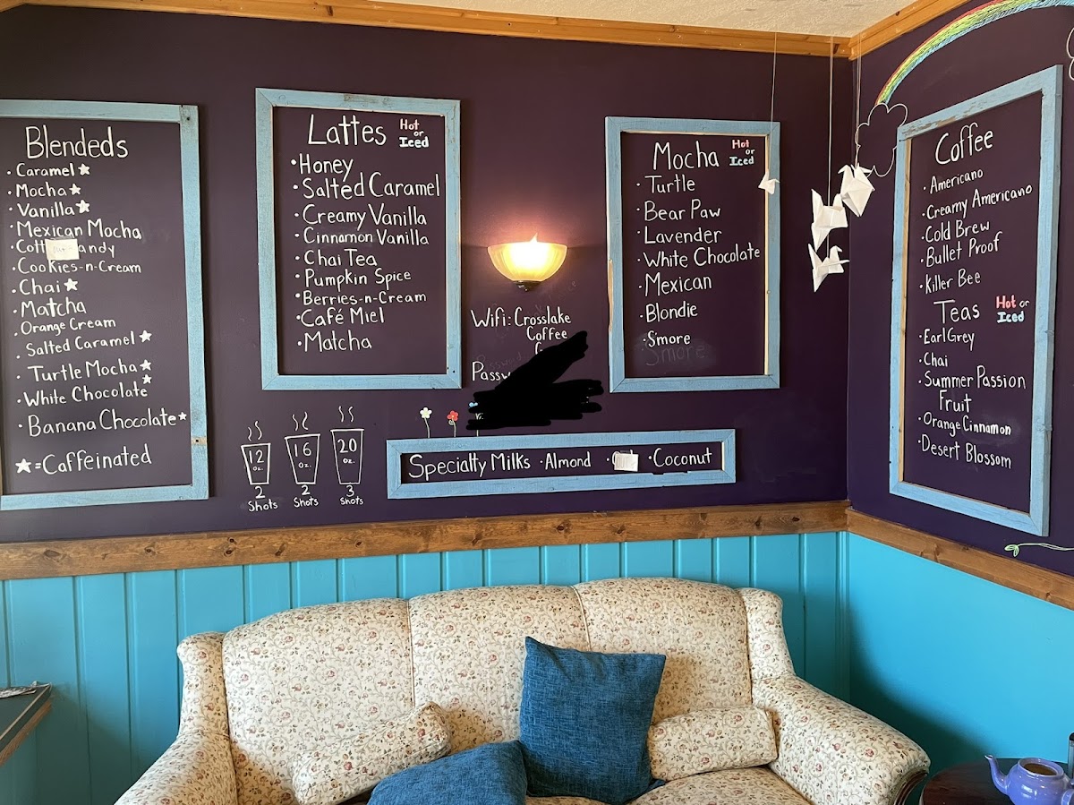Crosslake Coffee Photo Menu 6