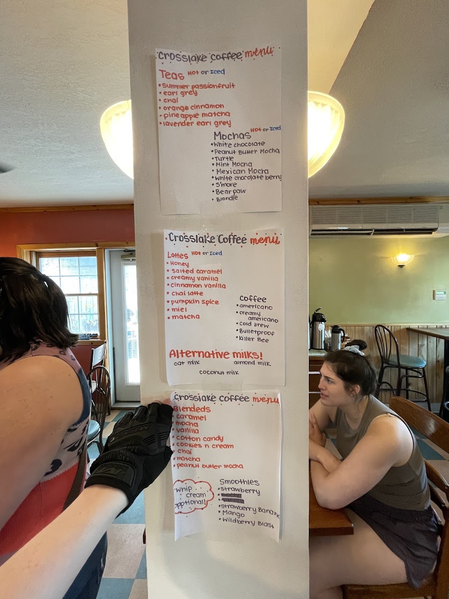 Crosslake Coffee Photo Menu 8