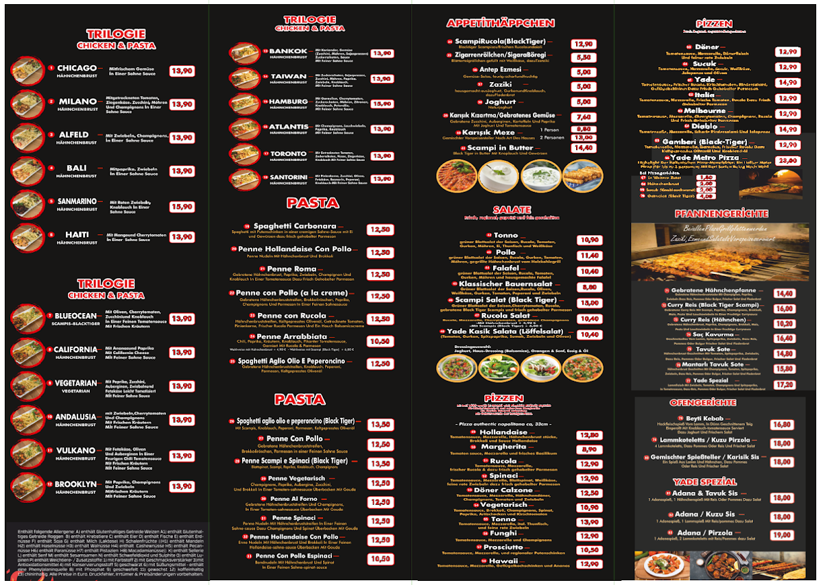 Yade Restaurant & Café Photo Menu 3