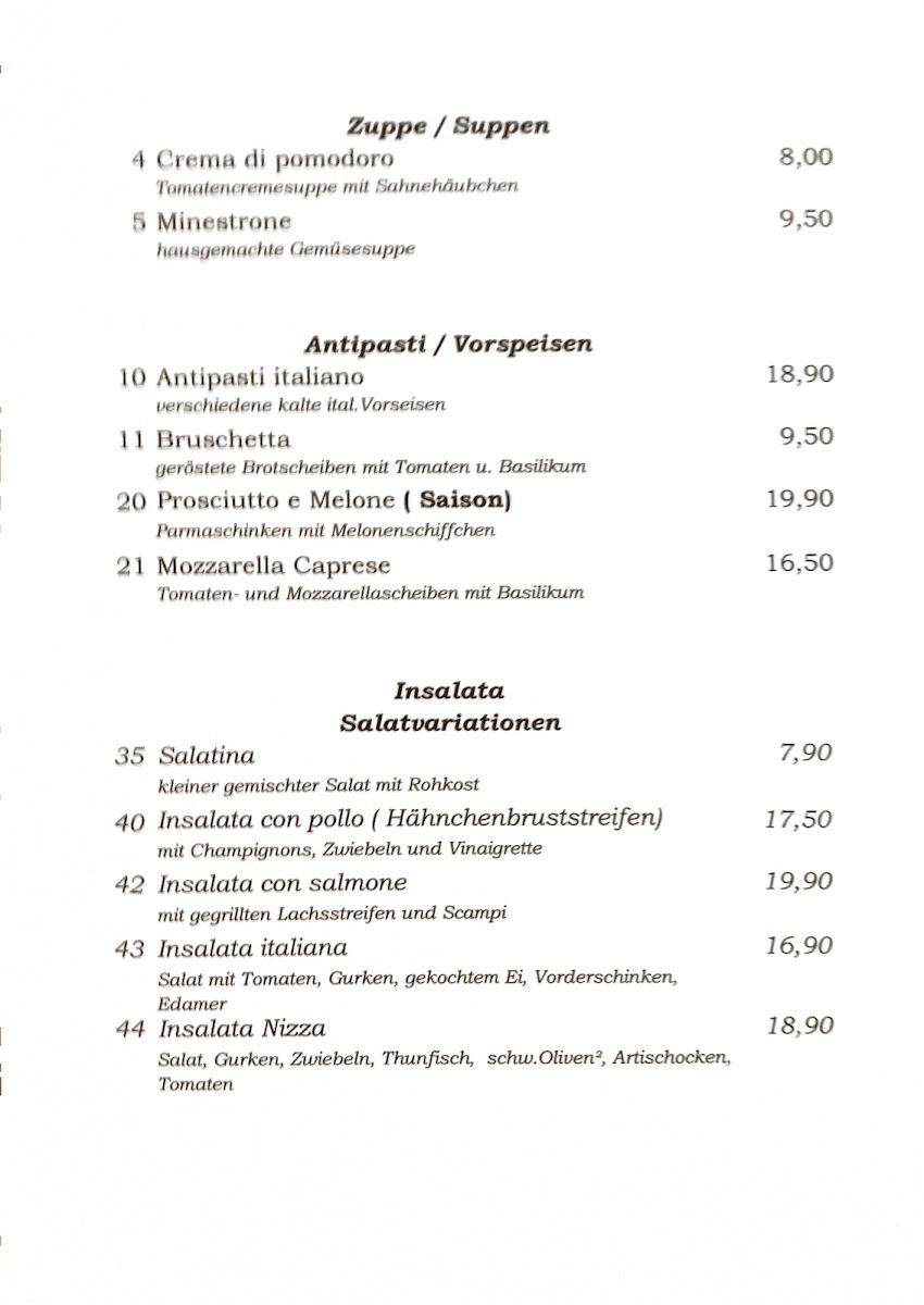 Pizzeria da Mario im Tennisheim Photo Menu 2
