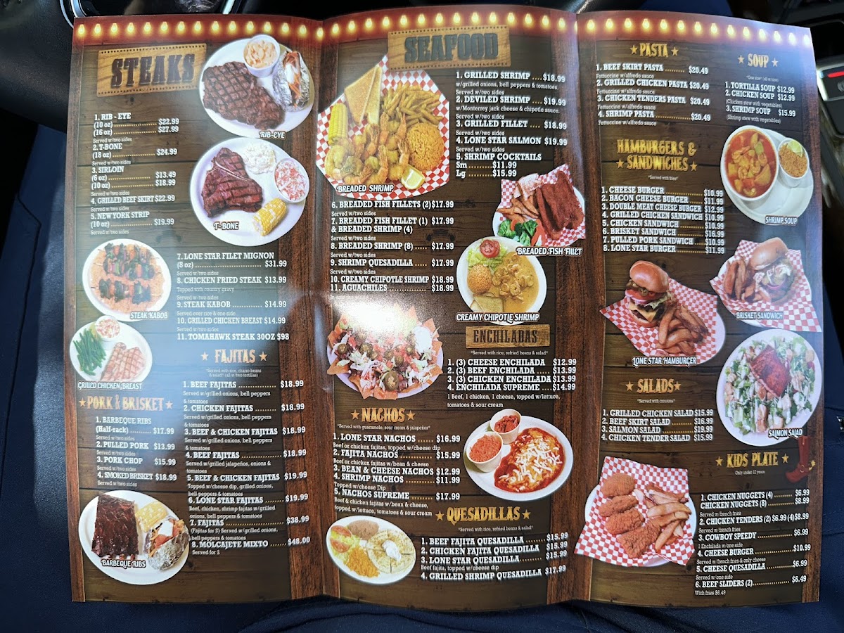 Lone Star Steakhouse Photo Menu 3
