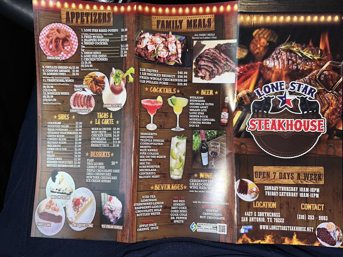 Lone Star Steakhouse Photo Menu 4