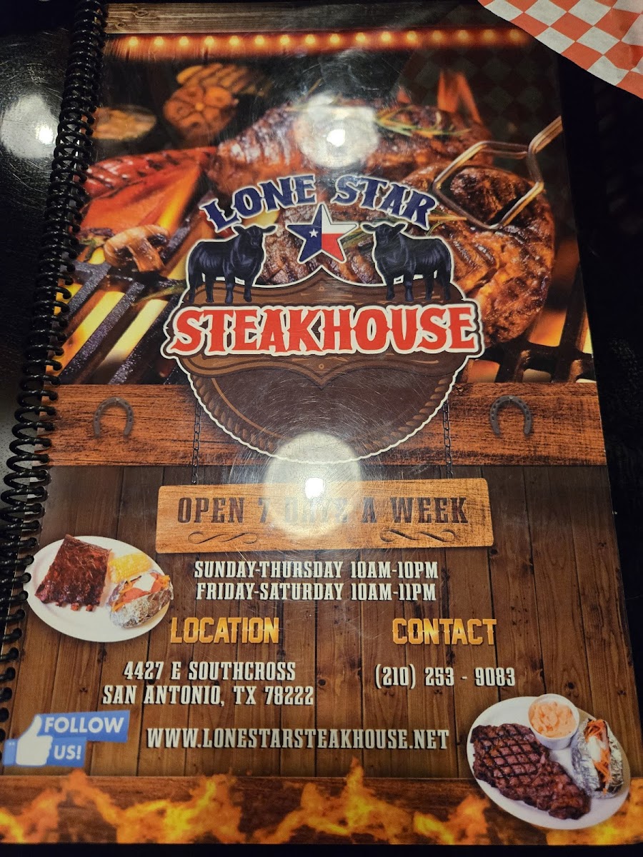 Lone Star Steakhouse Photo Menu 9