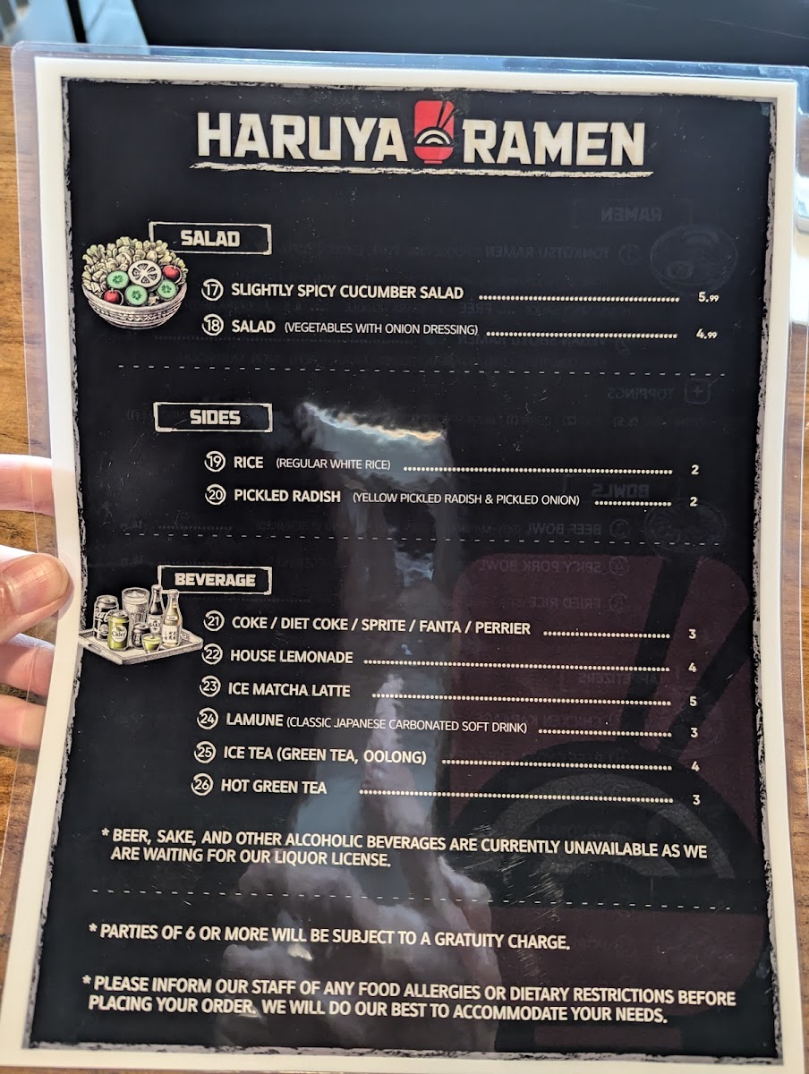 HARUYA RAMEN Photo Menu 7