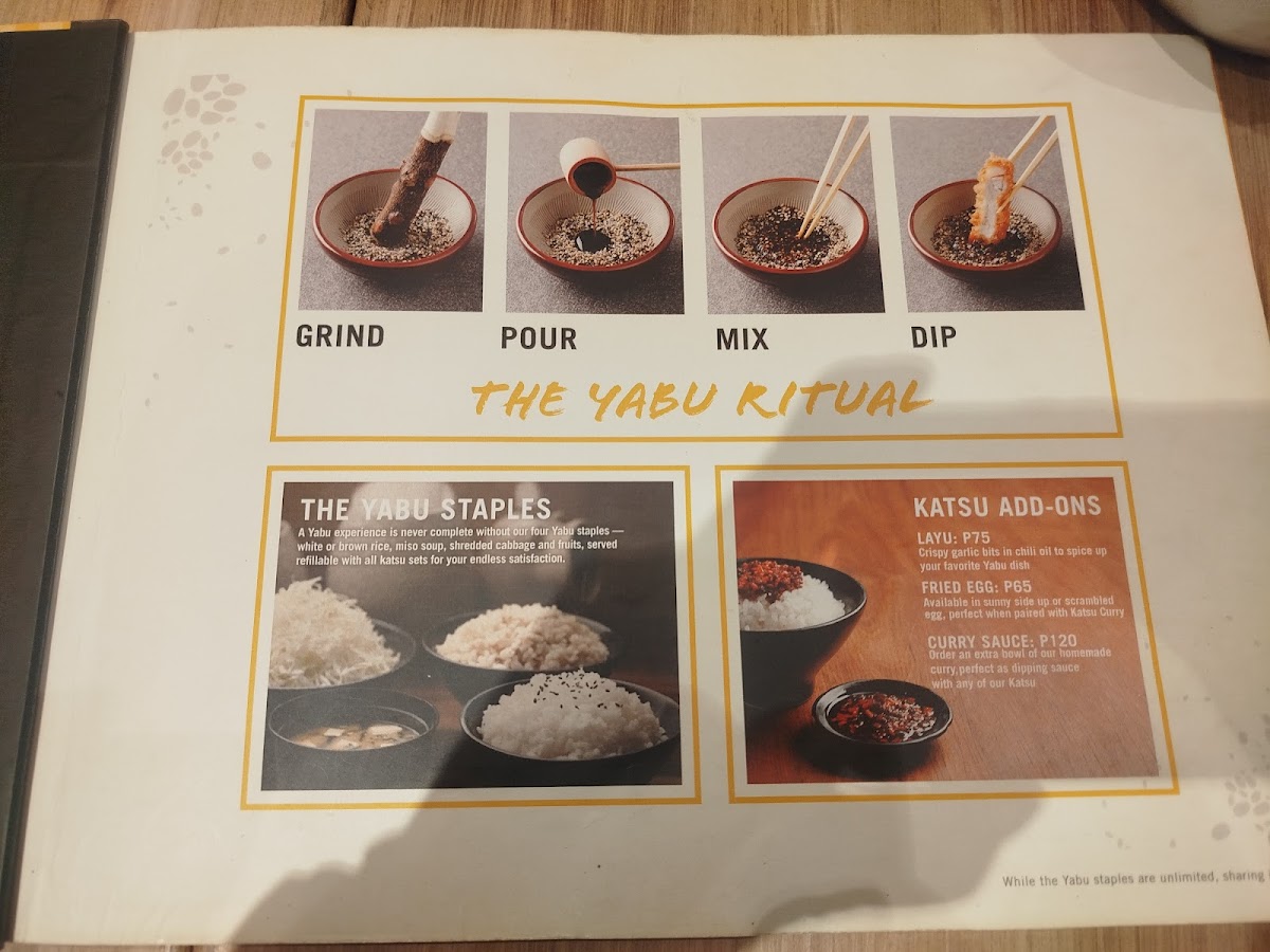 Yabu: House of Katsu Festival Mall Photo Menu 3