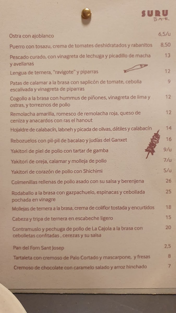 Suru Restaurant Photo Menu 4