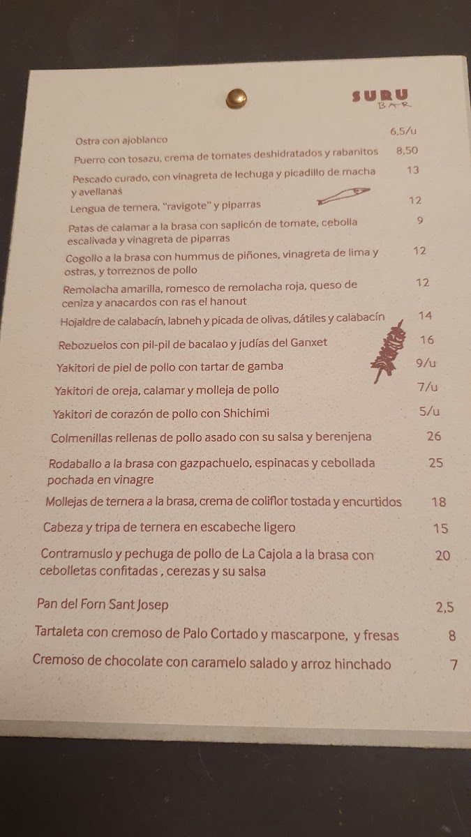 Suru Restaurant Photo Menu 5