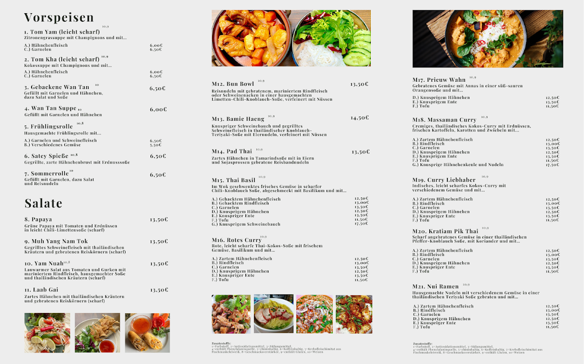 Nui Thai Kitchen Photo Menu 2