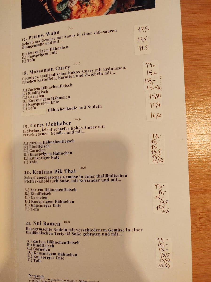 Nui Thai Kitchen Photo Menu 9