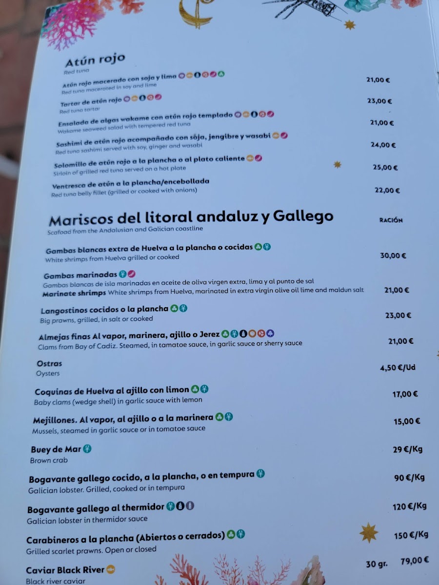 Restaurante MARA Sotogrande - Pto. Photo Menu 3