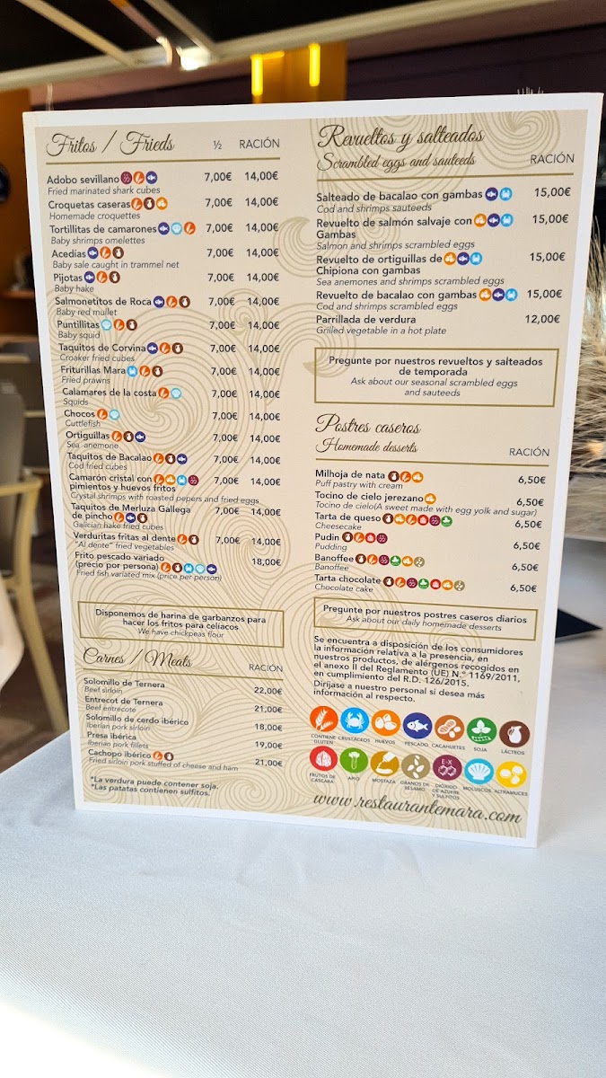 Restaurante MARA Sotogrande - Pto. Photo Menu 6