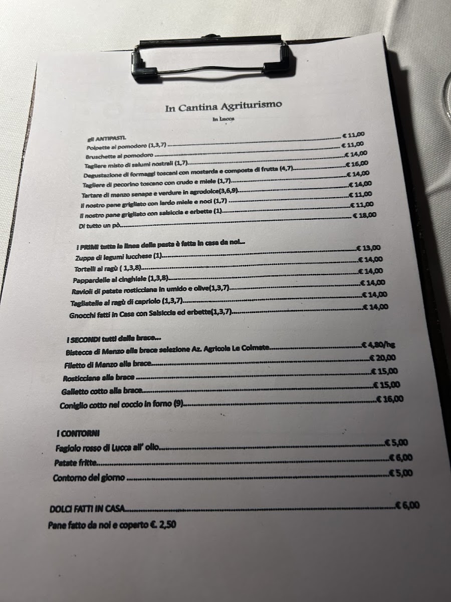 In Cantina agriturismo ristorante Photo Menu 1