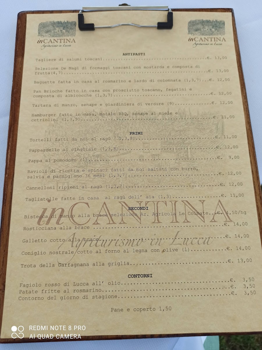 In Cantina agriturismo ristorante Photo Menu 2
