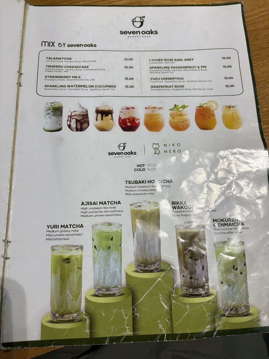 Seven Oaks Bakery Cafe Eco Botanic Photo Menu 2
