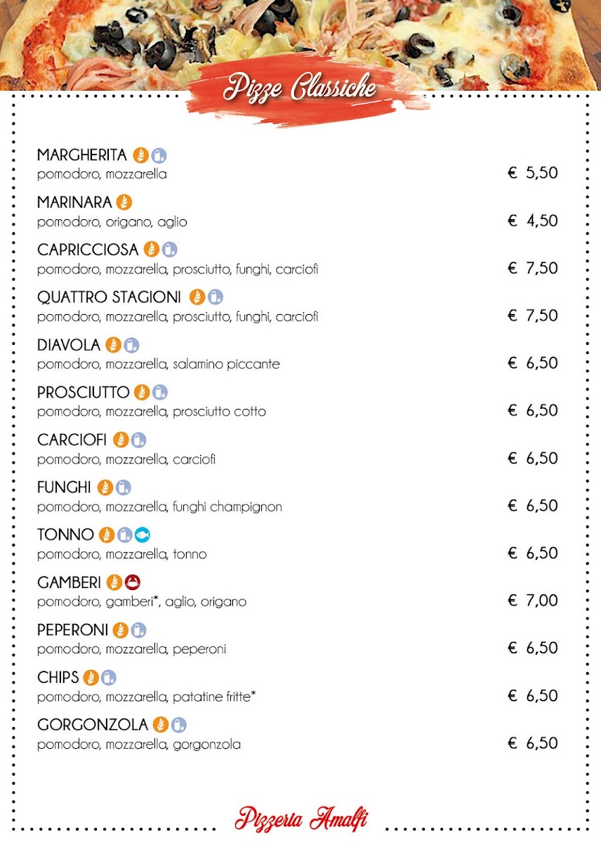 PIZZERIA AMALFI Photo Menu 1