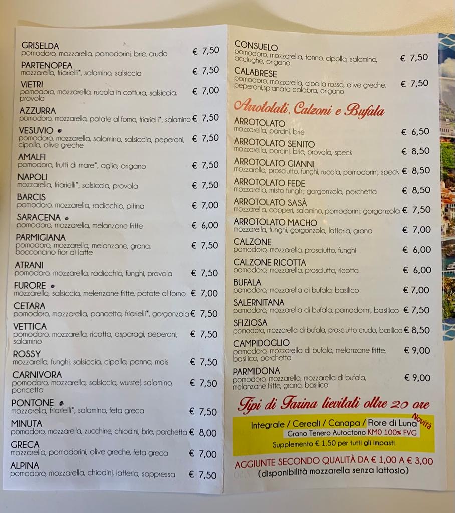 PIZZERIA AMALFI Photo Menu 3