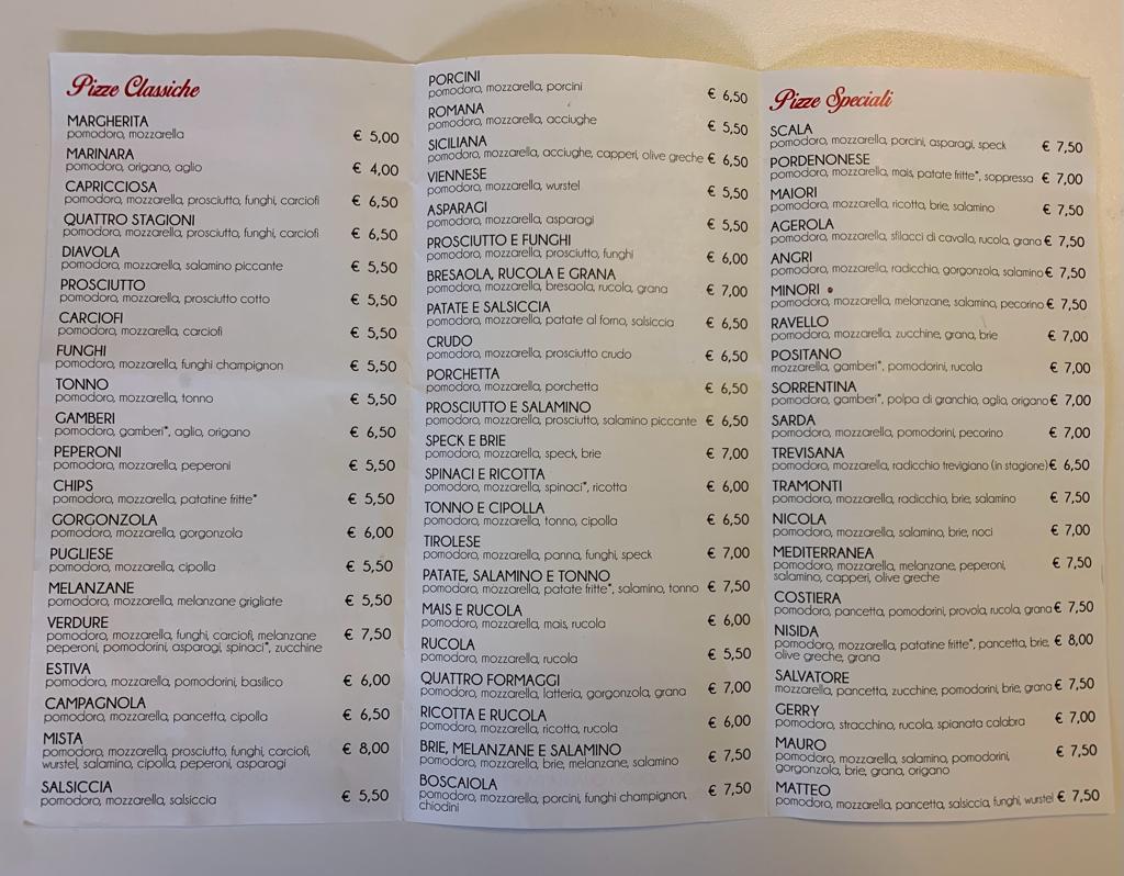 PIZZERIA AMALFI Photo Menu 4