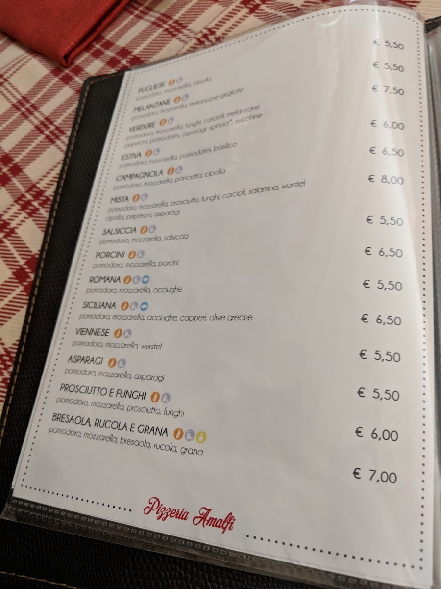 PIZZERIA AMALFI Photo Menu 9
