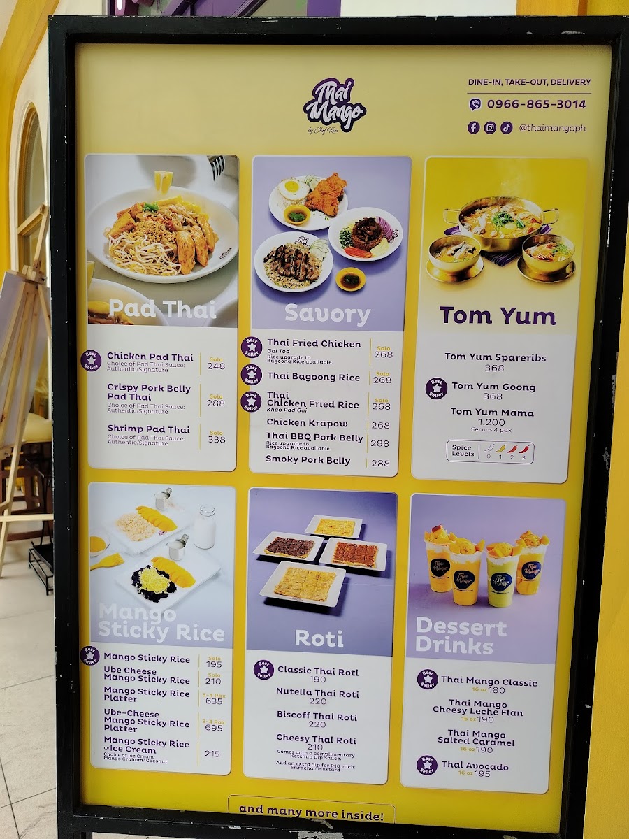 Thai Mango BGC Photo Menu 2