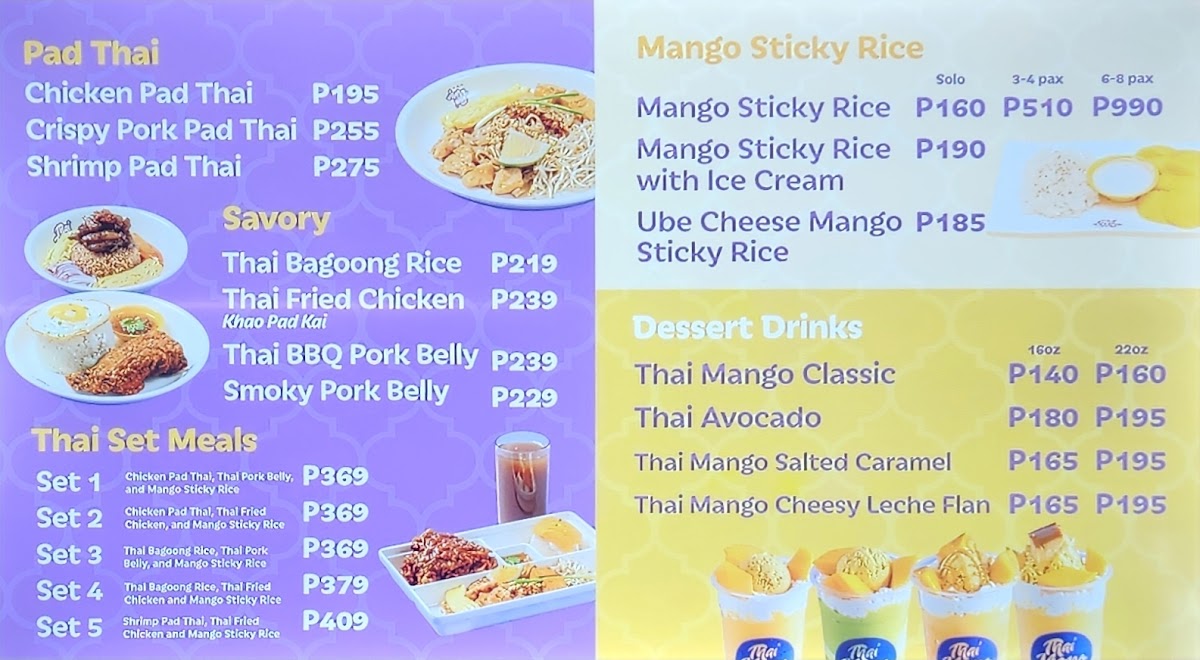 Thai Mango BGC Photo Menu 4