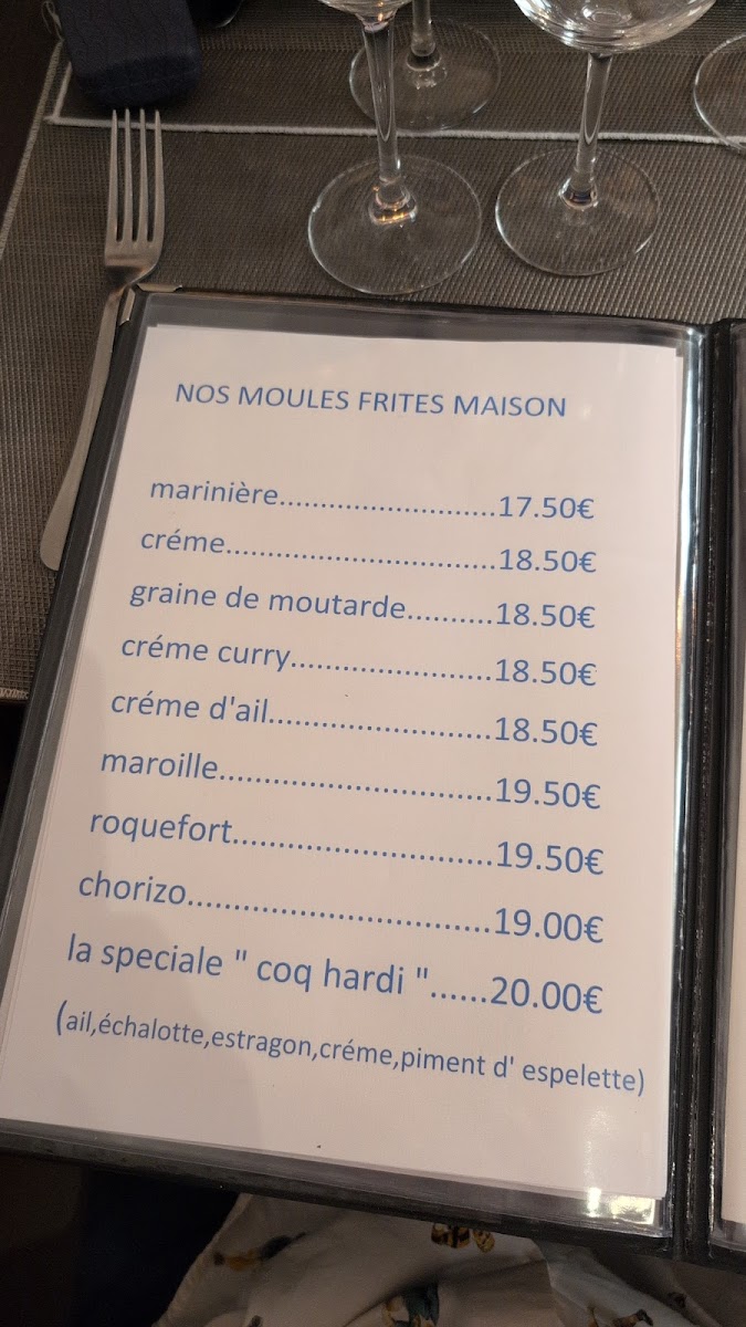 Le Coq Hardi Photo Menu 1