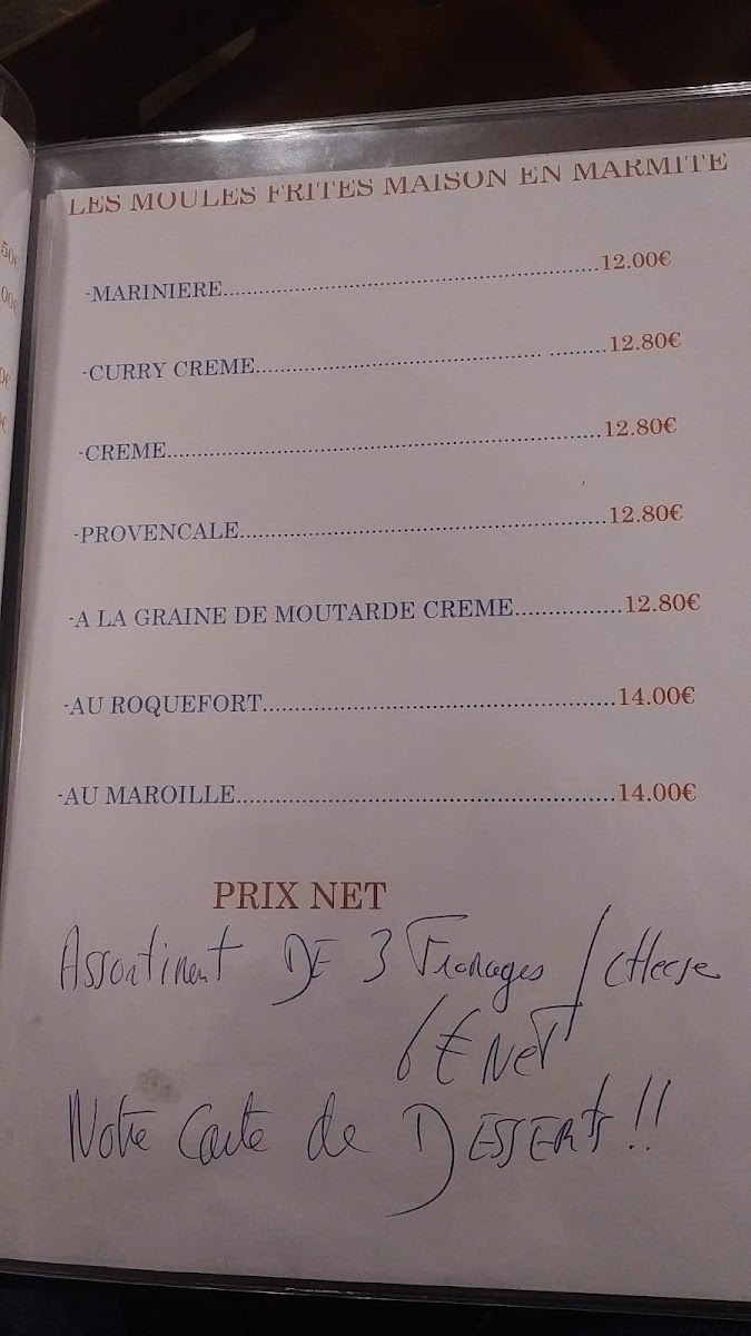 Le Coq Hardi Photo Menu 4