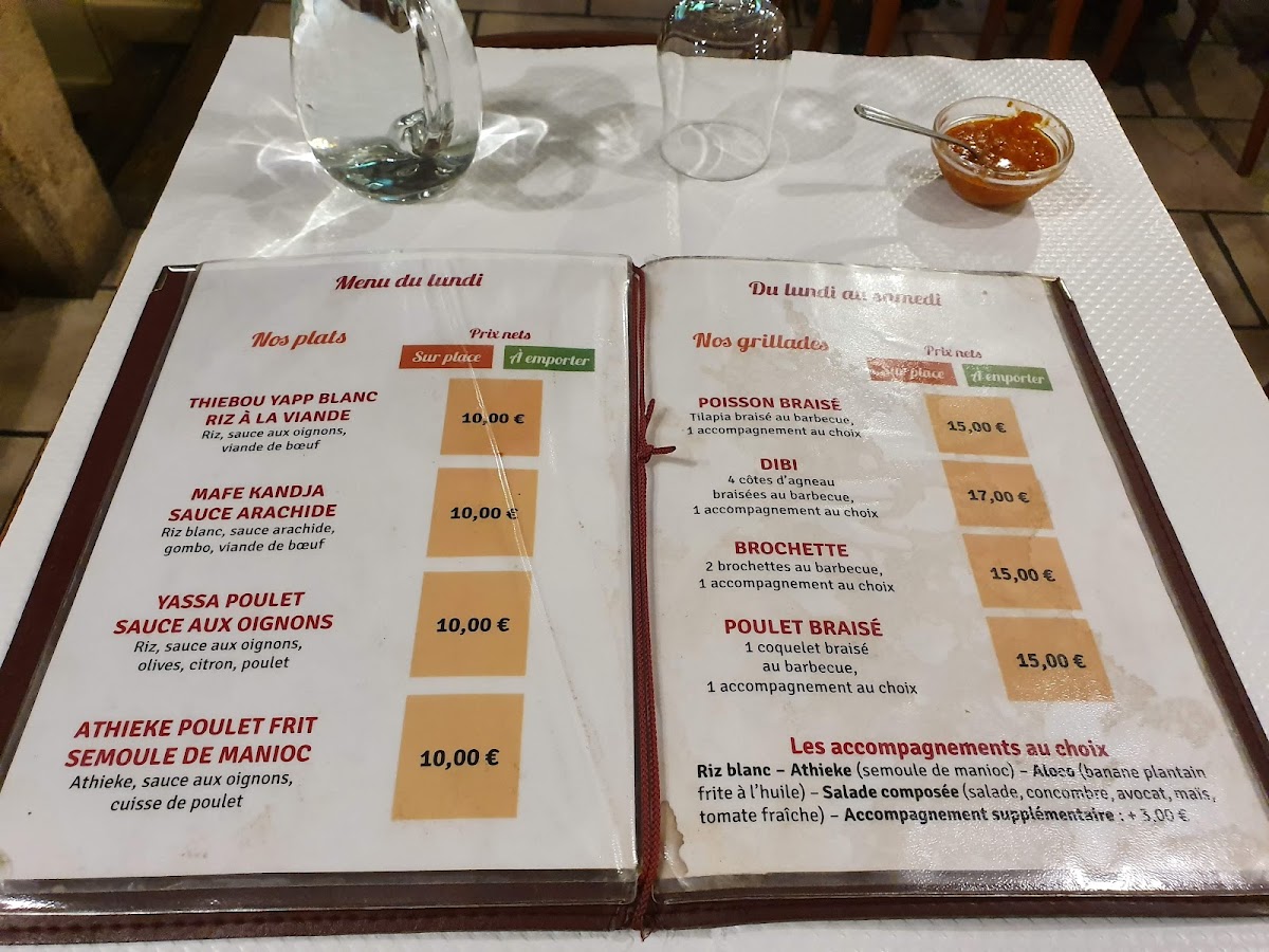Le Djoliba Photo Menu 1