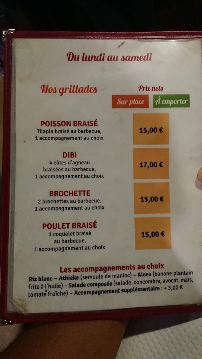 Le Djoliba Photo Menu 5