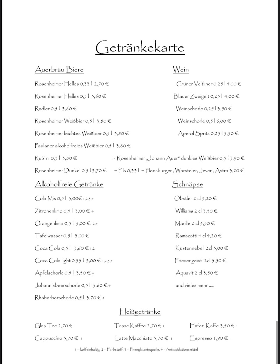 NordSüd - Gaststätte Photo Menu 1