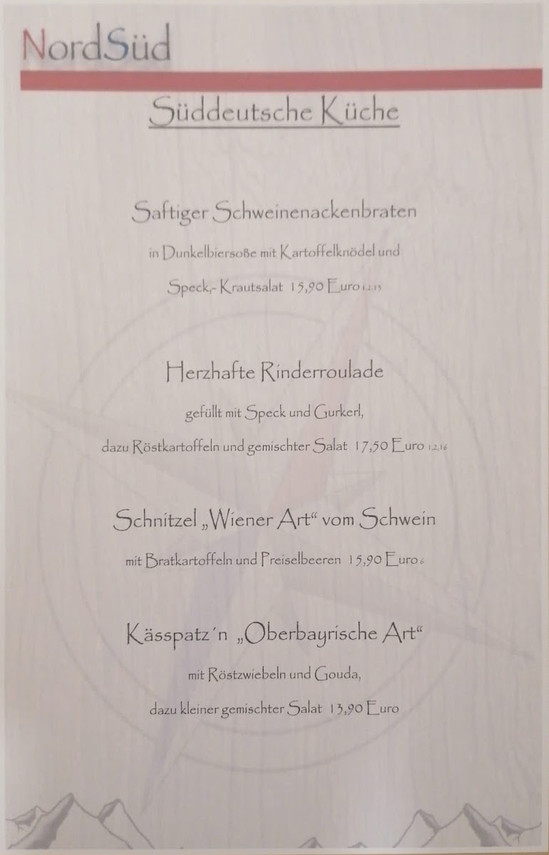 NordSüd - Gaststätte Photo Menu 9