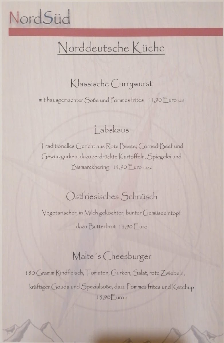 NordSüd - Gaststätte Photo Menu 7