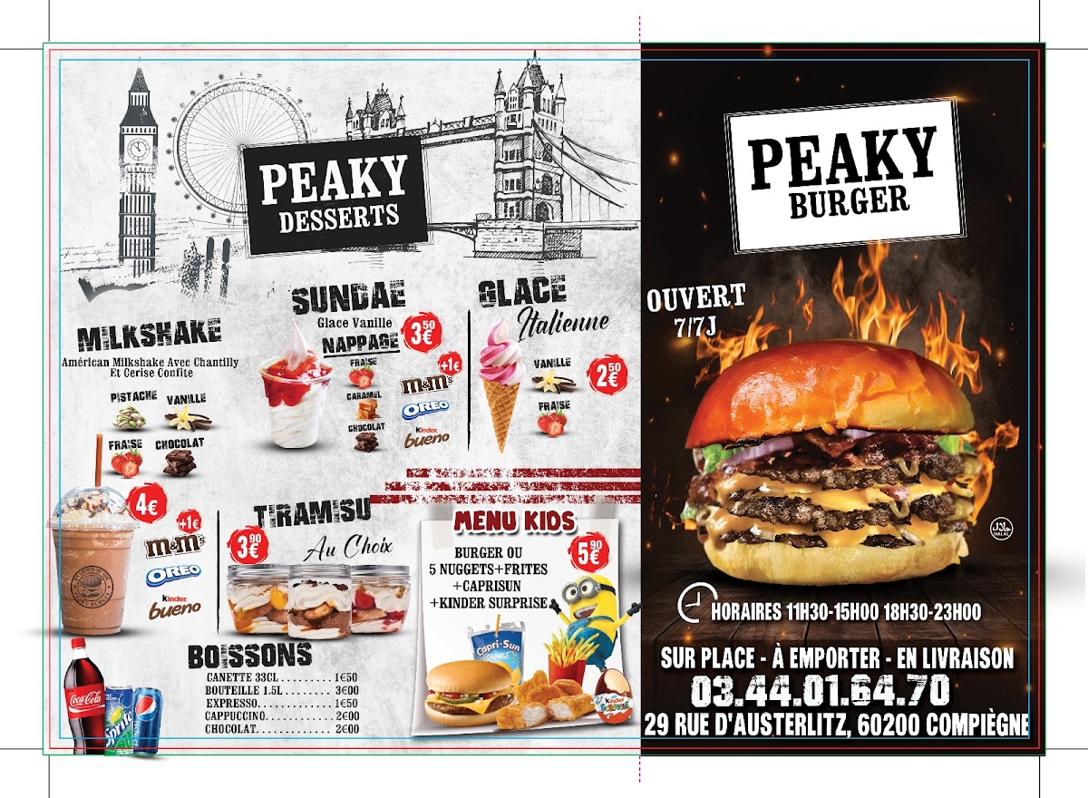 Peaky burger Photo Menu 2